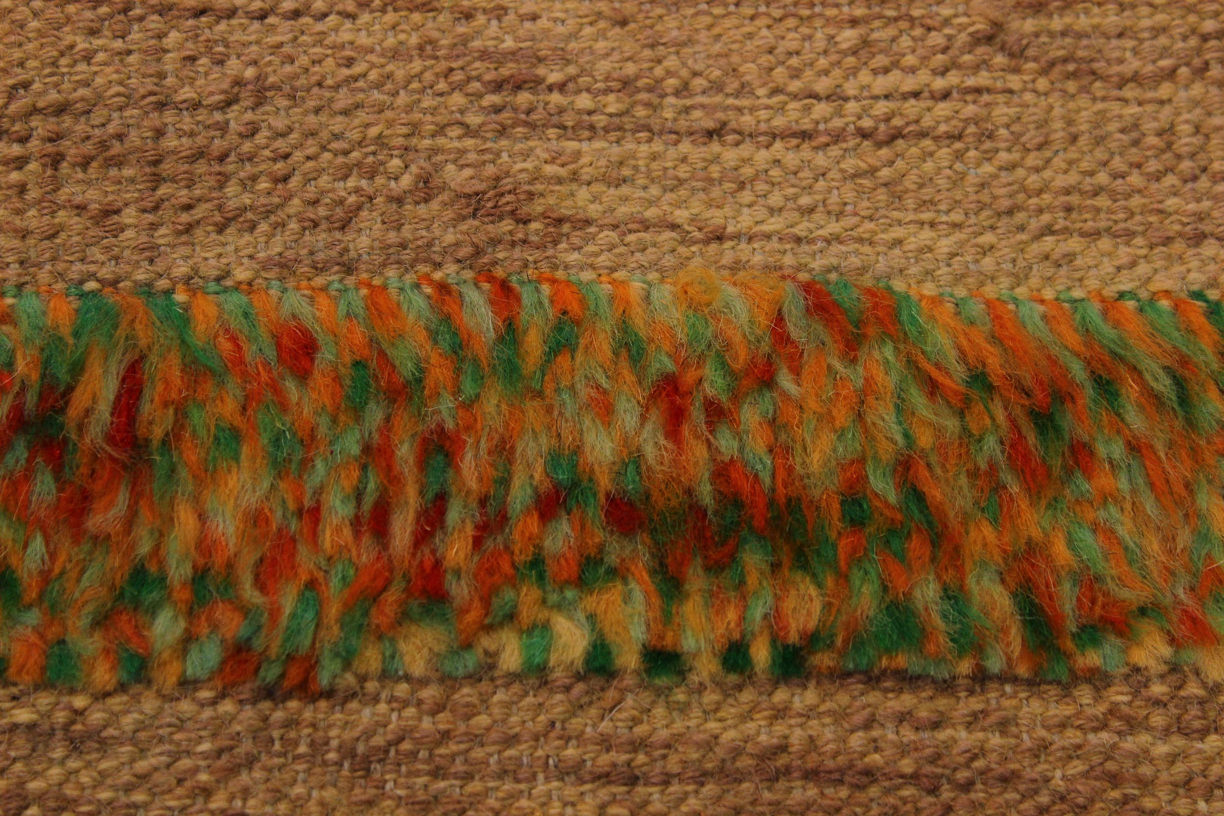 handmade Geometric Moroccan Hi Tan Green Hand Knotted RECTANGLE 100% WOOL area rug 9' x 11'