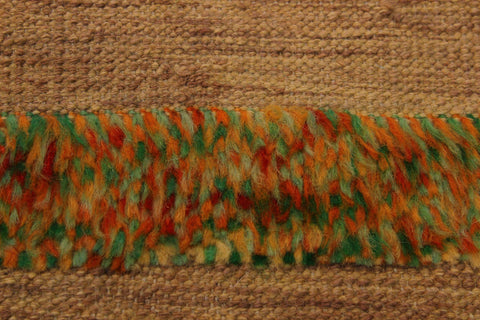 handmade Geometric Moroccan Hi Tan Green Hand Knotted RECTANGLE 100% WOOL area rug 9' x 11'