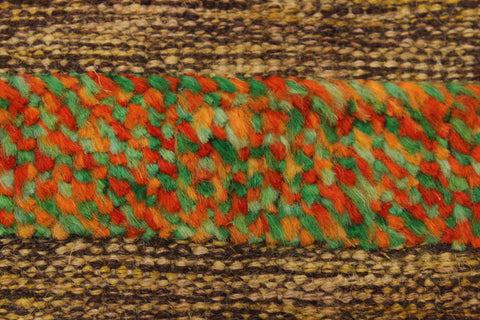 handmade Geometric Moroccan Hi Brown Gold Hand Knotted RECTANGLE 100% WOOL area rug 8' x 10'