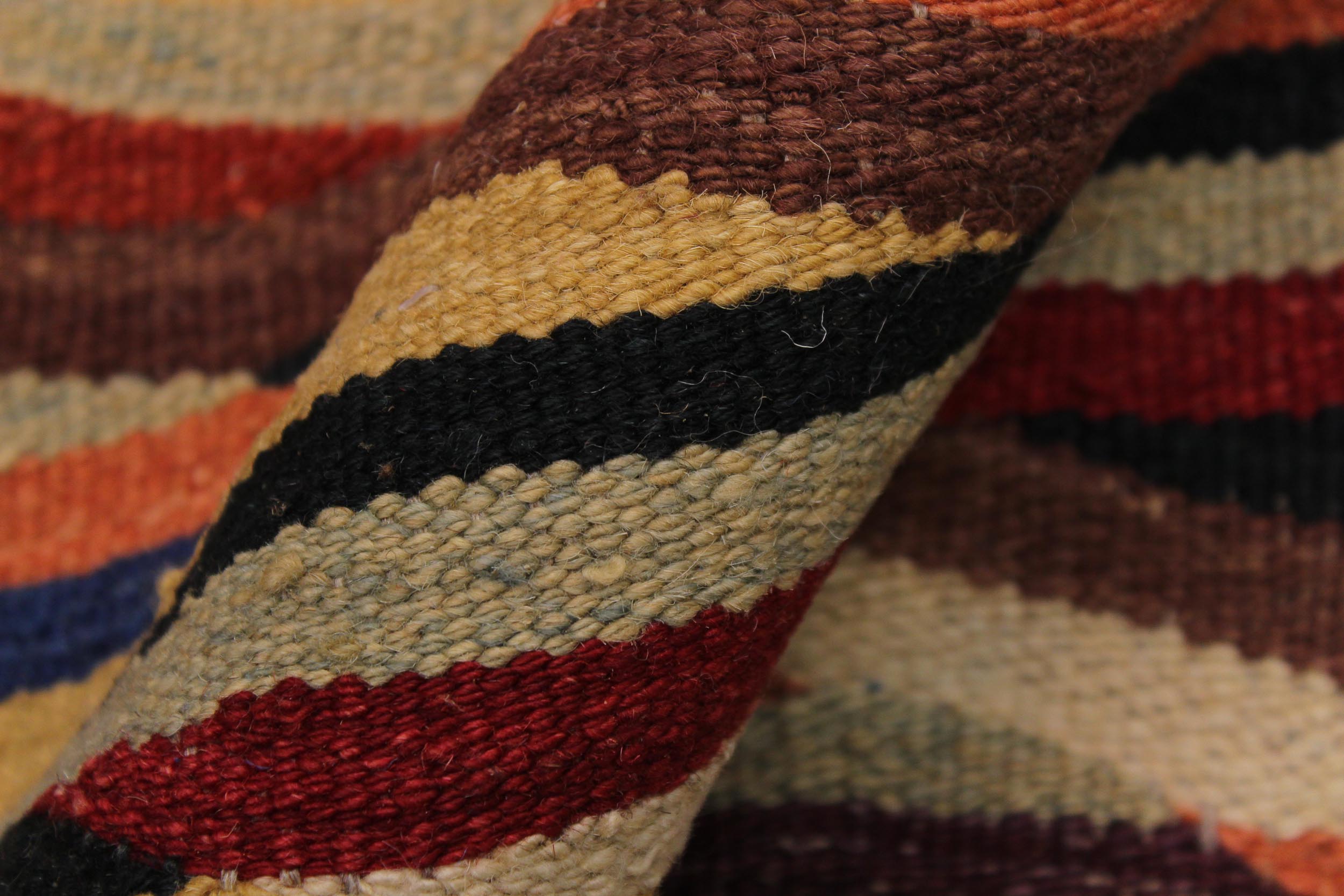 handmade Modern Kilim Beige Blue Hand-Woven RECTANGLE 100% WOOL area rug 8x10