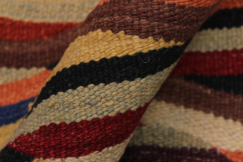 handmade Modern Kilim Beige Blue Hand-Woven RECTANGLE 100% WOOL area rug 8x10
