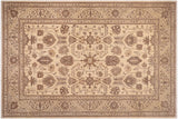 Bohemian Ziegler Roxanne Beige/Tan Hand-Knotted Wool Rug - 10'2'' x 14'1''