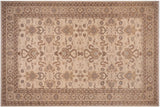 Shabby Chic Ziegler Celsa Ivory/Tan Hand-Knotted Wool Rug - 9'11'' x 14'1''