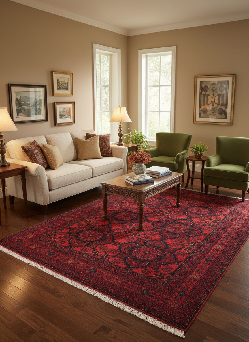 Southwestern Biljik Khal Mohammadi Carlee Wool Rug - 4'10''X6'7''