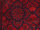 handmade Tribal Biljik Khal Mohammadi Red Blue Hand Knotted RECTANGLE 100% WOOL area rug 5x7