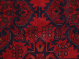 handmade Tribal Biljik Khal Mohammadi Red Blue Hand Knotted RECTANGLE 100% WOOL area rug 5x7