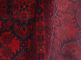 handmade Tribal Biljik Khal Mohammadi Red Blue Hand Knotted RECTANGLE 100% WOOL area rug 5x7
