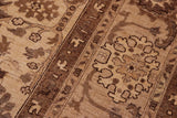 handmade Traditional Kafkaz Tan Lt. Tan Hand Knotted RECTANGLE 100% WOOL area rug 10 x 13