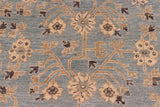 handmade Transitional Kafkaz Blue Beige Hand Knotted RECTANGLE 100% WOOL area rug 8 x 10