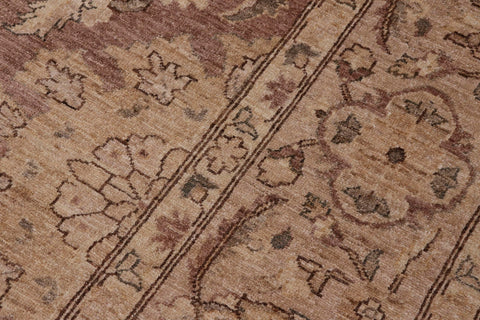 handmade Traditional Kafkaz Lt. Brown Tan Hand Knotted RECTANGLE 100% WOOL area rug 10x13