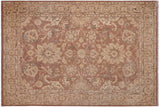 Eclectic Ziegler Francis Brown/Tan Hand-Knotted Wool Rug - 9'10'' x 13'4''