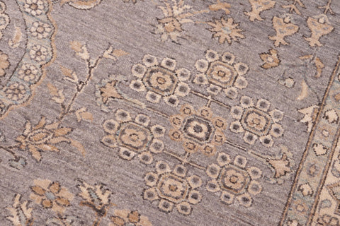handmade Traditional Kafkaz Gray Beige Hand Knotted RECTANGLE 100% WOOL area rug 6x9