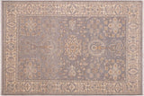 Oriental Ziegler Caron Gray/Beige Hand-Knotted Wool Rug - 6'0'' x 8'10''