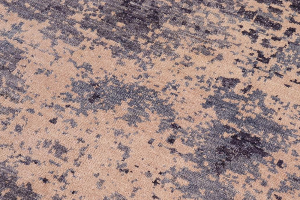 handmade Modern Kafkaz Gray Tan Hand Knotted RECTANGLE 100% WOOL area rug 8X10