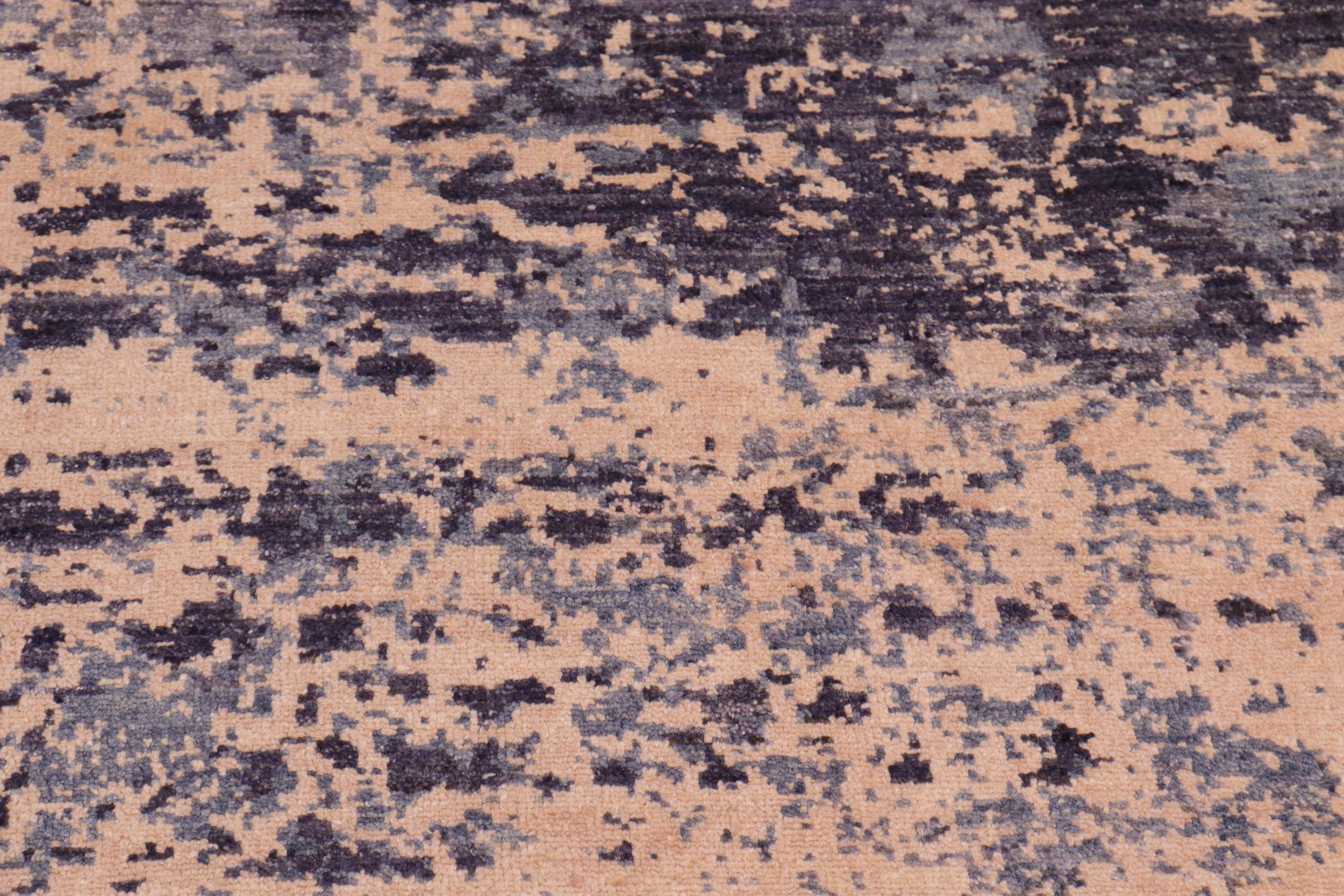 handmade Modern Kafkaz Gray Tan Hand Knotted RECTANGLE 100% WOOL area rug 8' x 10'