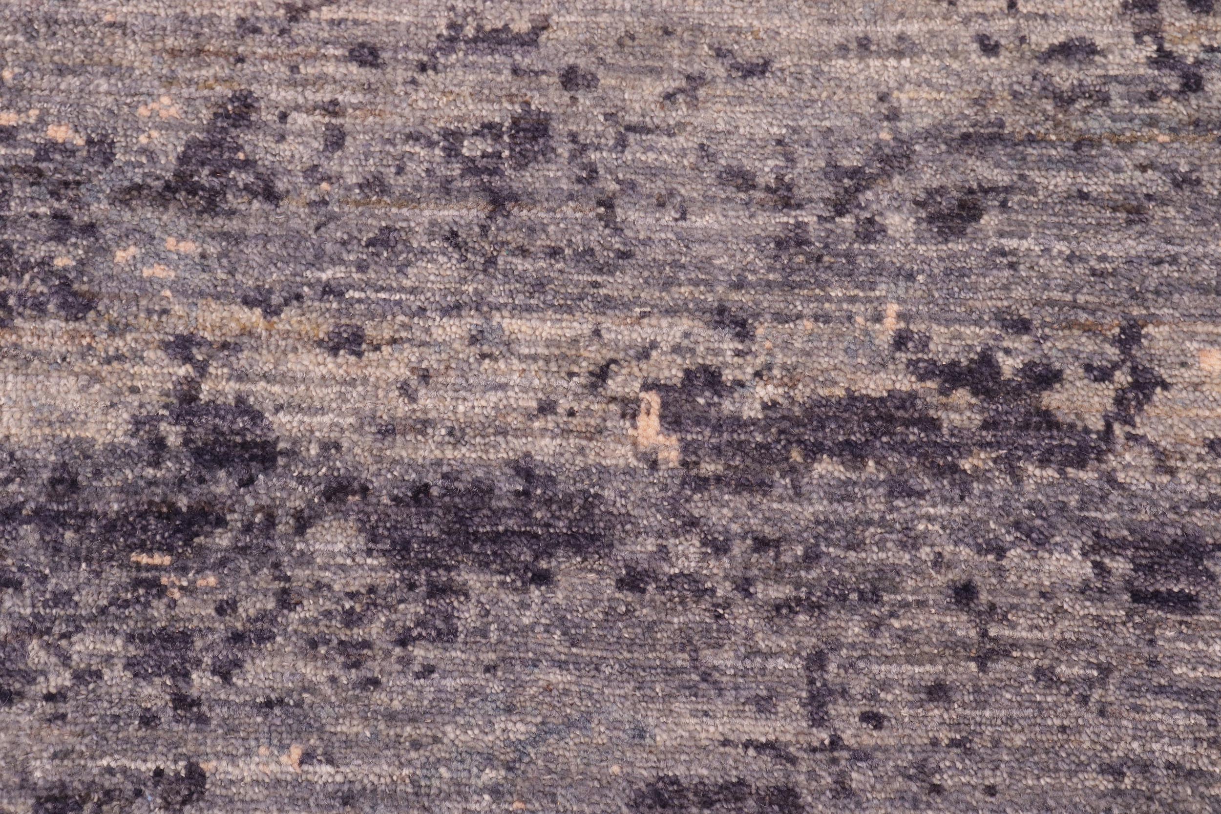 handmade Modern Kafkaz Gray Tan Hand Knotted RECTANGLE 100% WOOL area rug 8' x 10'