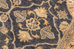 handmade Traditional Kafkaz Bluish Gray Ivory Hand Knotted RECTANGLE 100% WOOL area rug 8X10