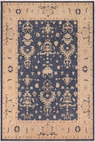 handmade Traditional Kafkaz Bluish Gray Beige Hand Knotted RECTANGLE 100% WOOL area rug 9 x 12