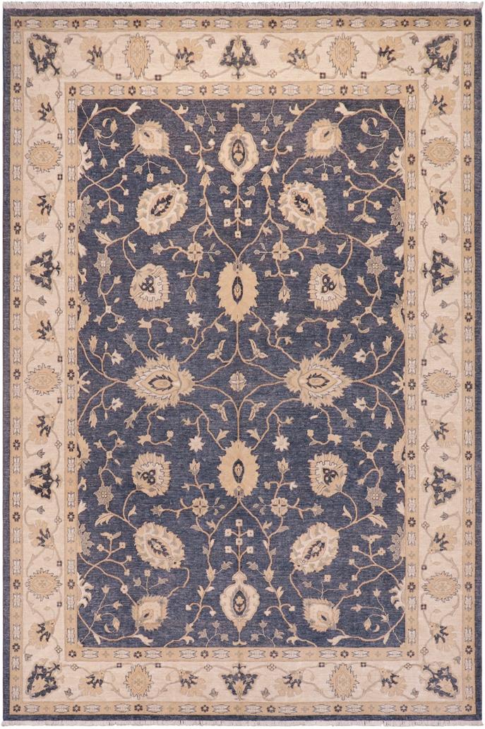 handmade Traditional Kafkaz Drk. Gray Beige Hand Knotted RECTANGLE 100% WOOL area rug 9X12