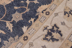 handmade Traditional Kafkaz Drk. Gray Beige Hand Knotted RECTANGLE 100% WOOL area rug 9X12