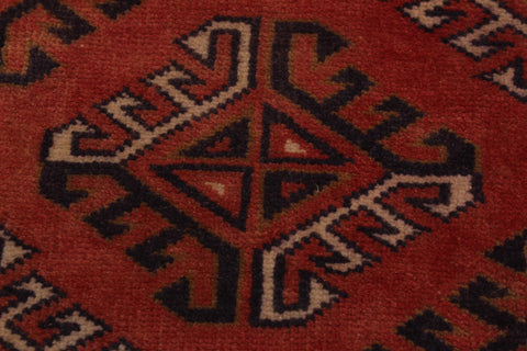 handmade Geometric Antique Lt. Rust Blue Hand Knotted RECTANGLE 100% WOOL area rug 5x7