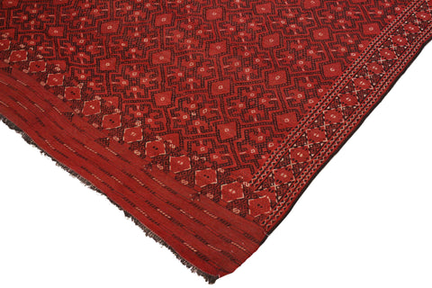 handmade Geometric Antique Rust Ivory Hand-Woven RECTANGLE 100% WOOL area rug 7x11