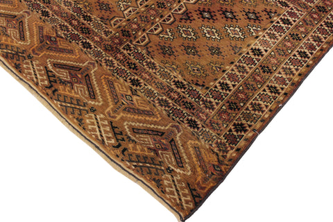 handmade Geometric Antique Tan Blue Hand Knotted RECTANGLE 100% WOOL area rug 3x5
