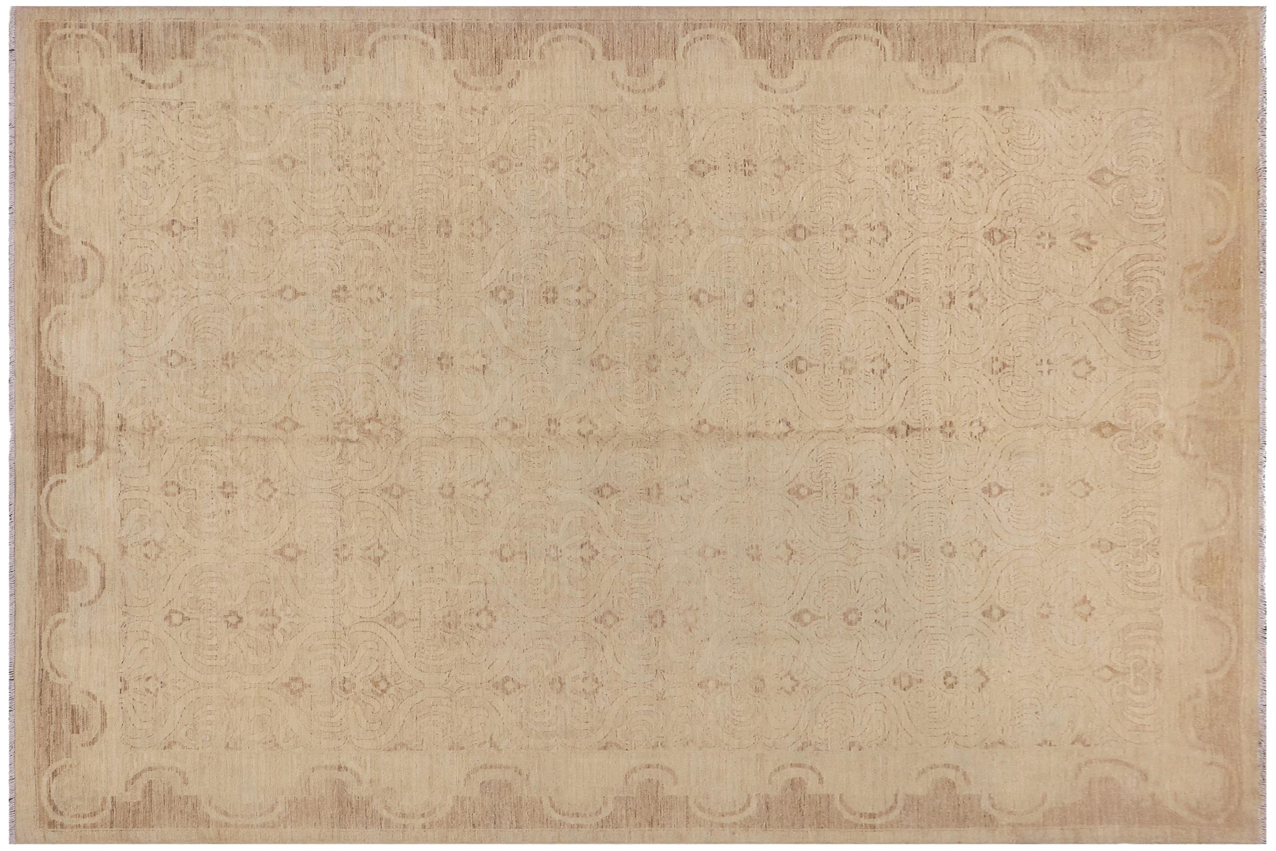 handmade Traditional Kafkaz Lt. Gold Lt. Gold Hand Knotted RECTANGLE 100% WOOL area rug 10x14