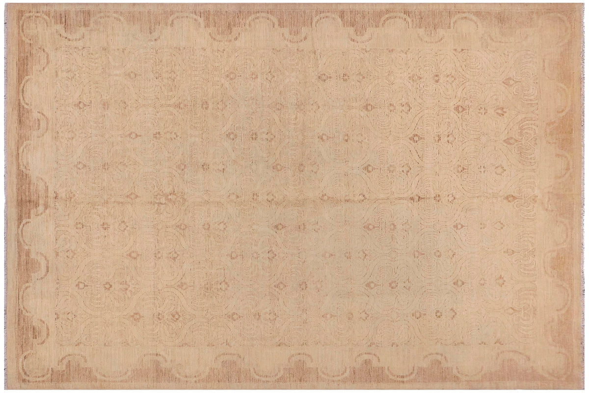 handmade Traditional Kafkaz Lt. Gold Lt. Gold Hand Knotted RECTANGLE 100% WOOL area rug 10x14