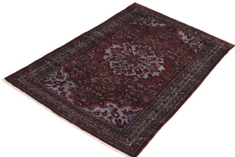 handmade Traditional Antique Antique Red Blue Hand Knotted RECTANGLE 100% WOOL area rug 3x5