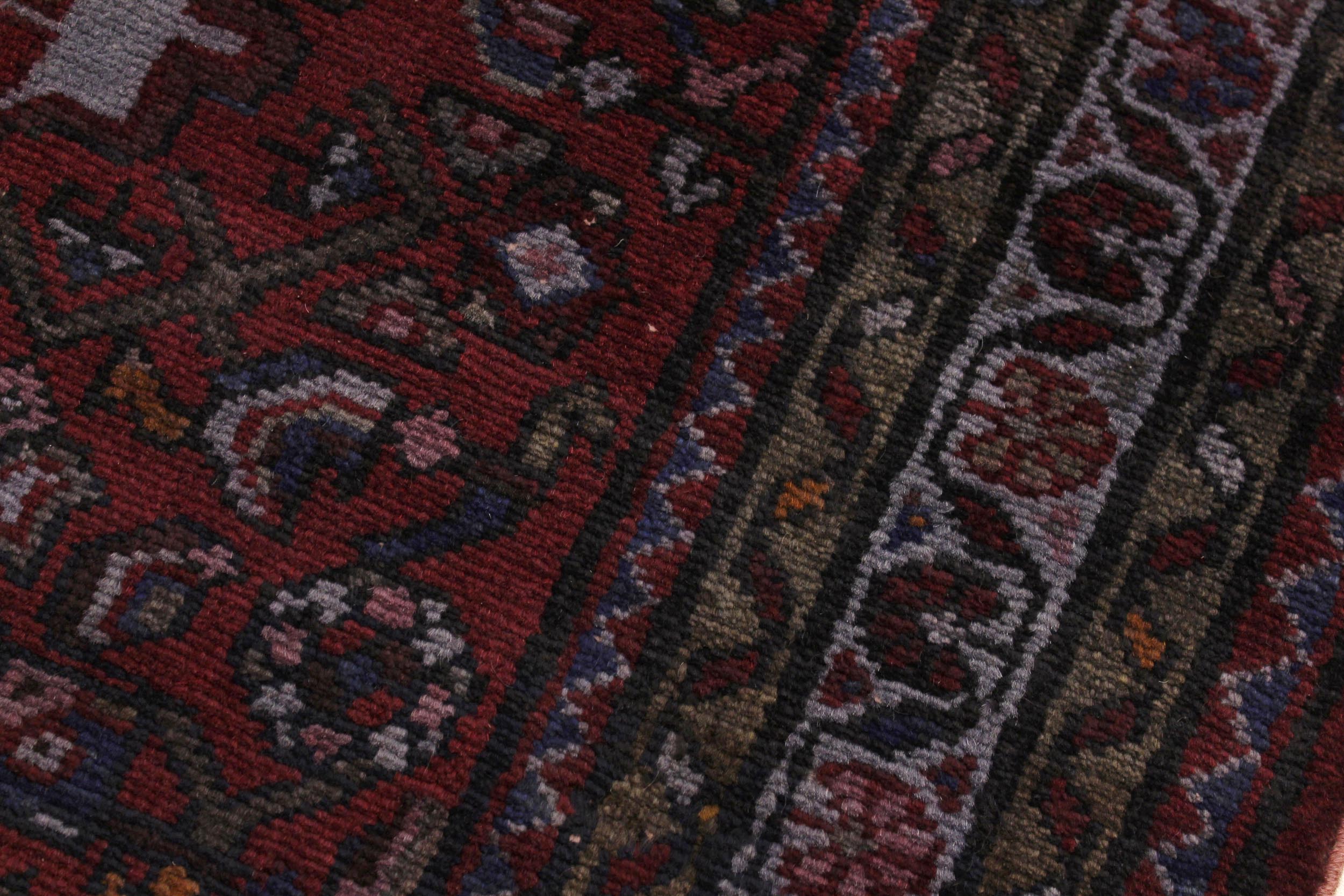 handmade Traditional Antique Antique Red Blue Hand Knotted RECTANGLE 100% WOOL area rug 3x5
