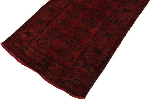handmade Geometric Antique Bokhara Rust Blue Hand Knotted RUNNER 100% WOOL area rug 4x6