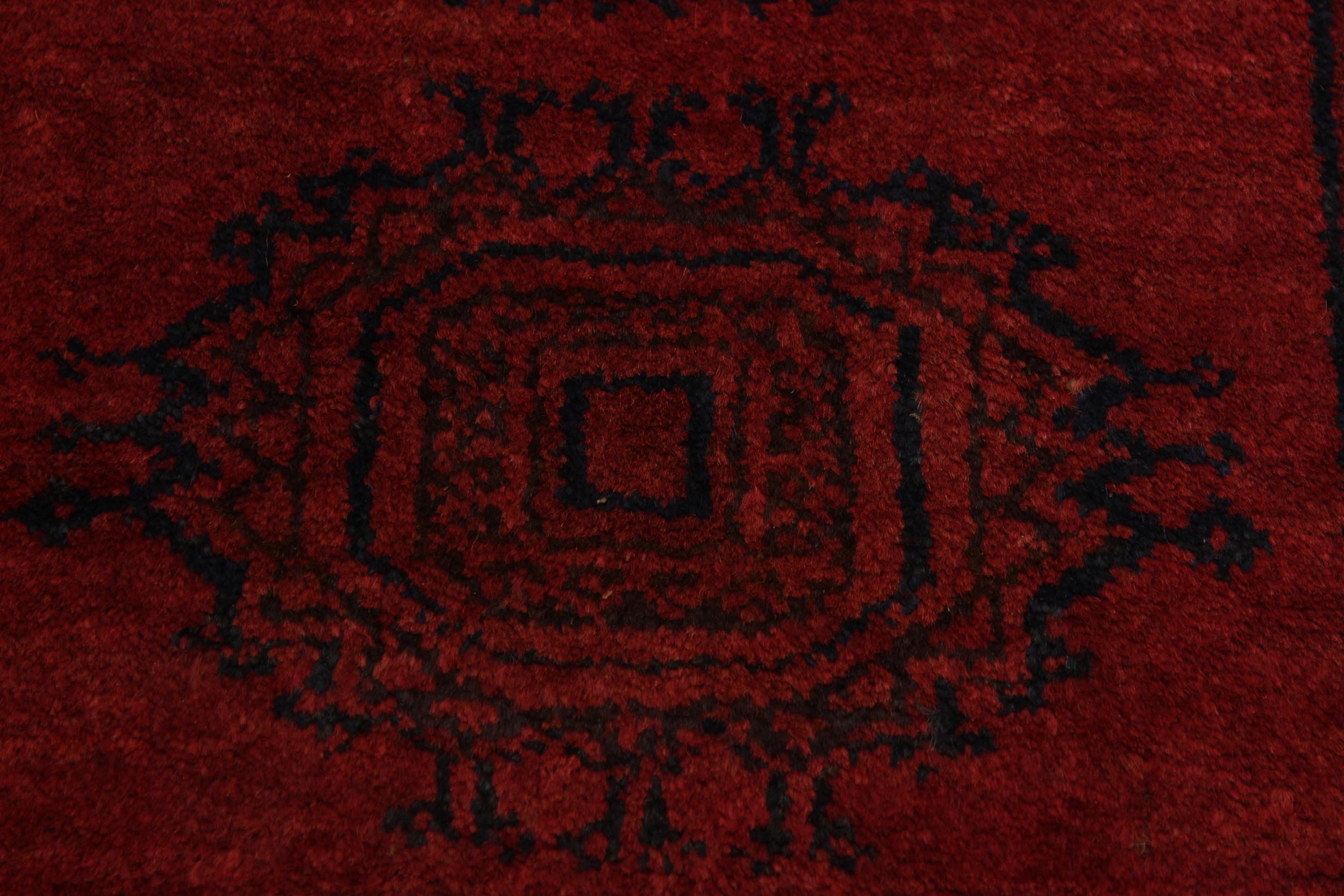 handmade Geometric Antique Bokhara Rust Blue Hand Knotted RUNNER 100% WOOL area rug 4x6