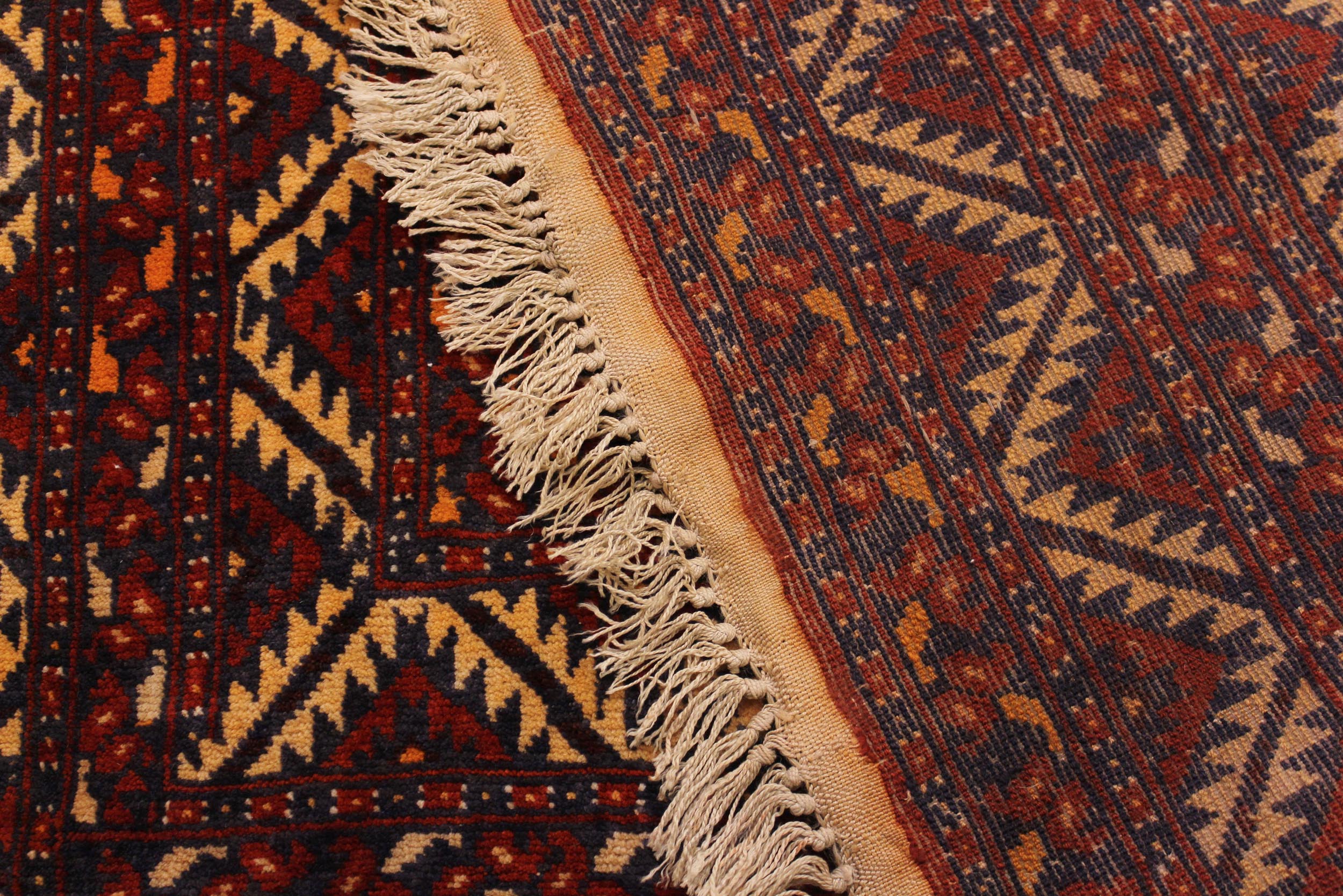 handmade Traditional Antique Antique Rust Beige Hand Knotted RECTANGLE 100% WOOL area rug 4x6