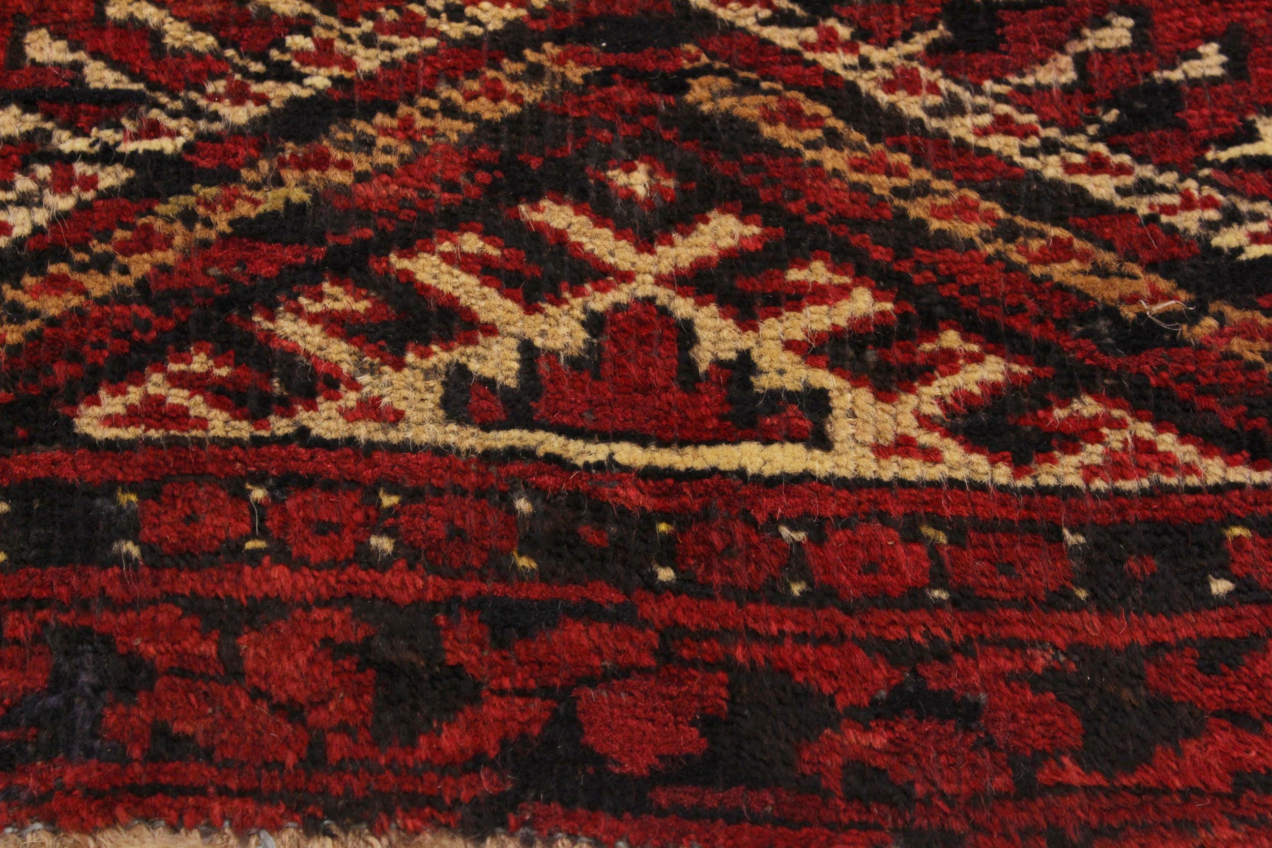 handmade Traditional Antique Antique Red Ivory Hand Knotted RECTANGLE 100% WOOL area rug 3x4