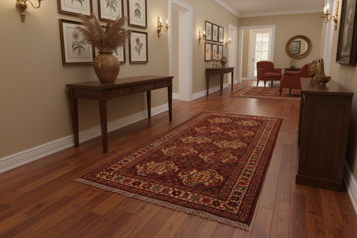handmade Geometric Antique Kazak Antique Rust Ivory Hand Knotted RECTANGLE 100% WOOL area rug 3x5