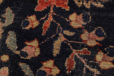 handmade Traditional Antique Sarook Blue Rust Hand Knotted RECTANGLE 100% WOOL area rug 3x5