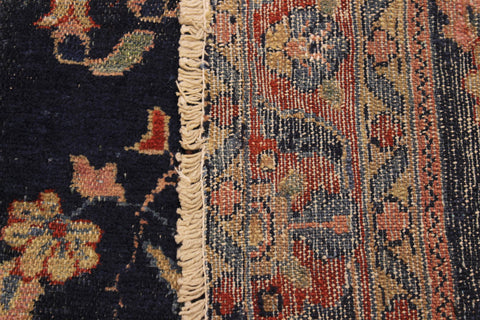handmade Traditional Antique Sarook Blue Rust Hand Knotted RECTANGLE 100% WOOL area rug 3x5