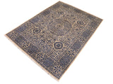 handmade Geometric Mamluk Beige Blue Hand Knotted RECTANGLE 100% WOOL area rug 8x10