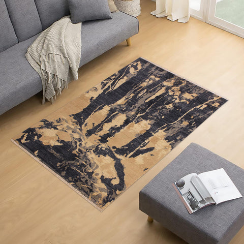 handmade Modern Kafkaz Gray Ivory Hand Knotted RECTANGLE 100% WOOL area rug 4' x 6'