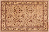 Bohemian Ziegler Sadie Tan/Beige Hand-Knotted Wool Rug - 10'2'' x 13'10''
