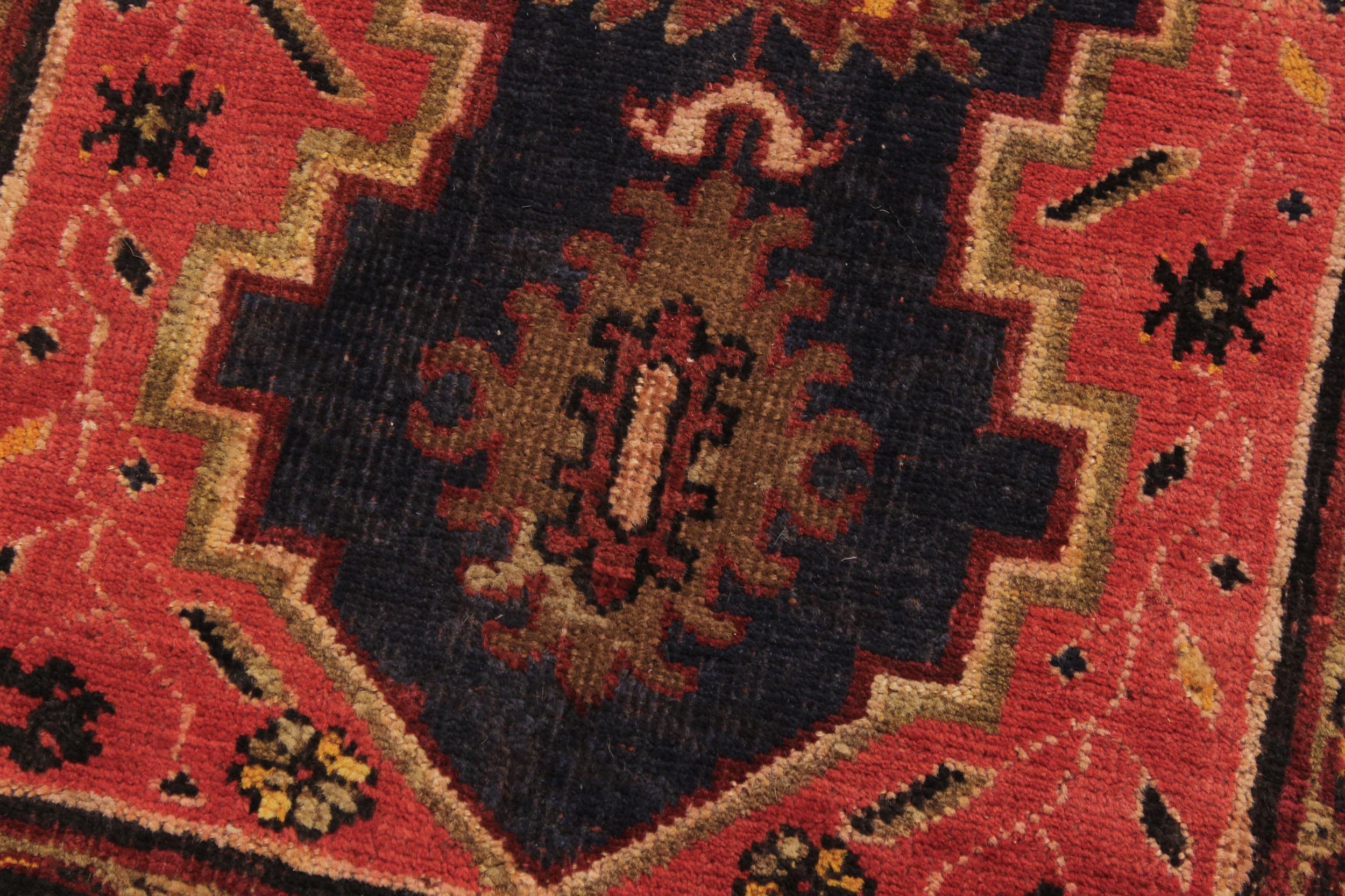 handmade Traditional Antique Blue Rust Hand Knotted RECTANGLE 100% WOOL area rug 3x5