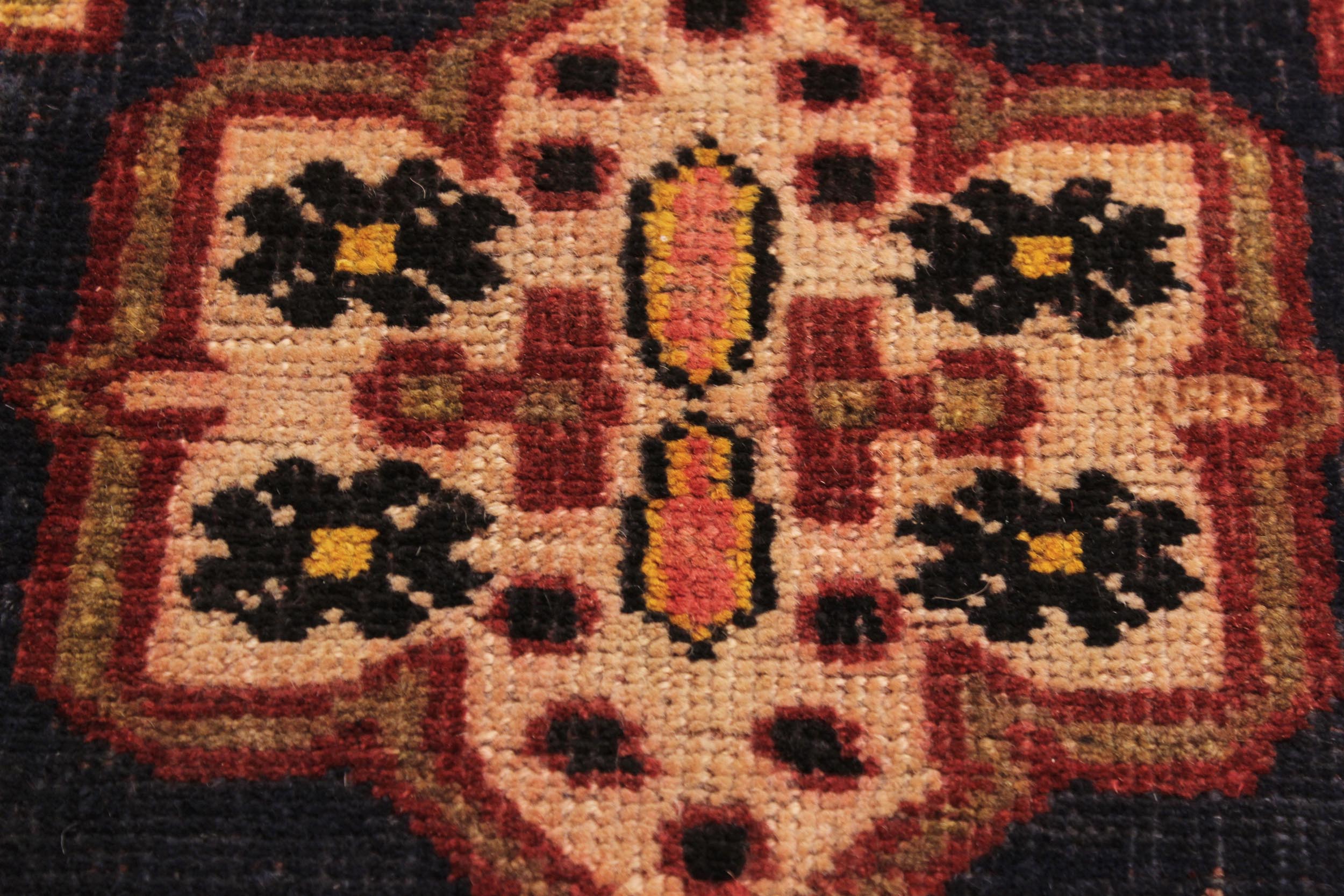 handmade Traditional Antique Blue Rust Hand Knotted RECTANGLE 100% WOOL area rug 3x5