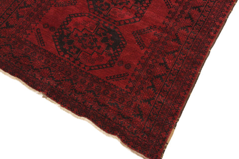 handmade Geometric Antique Bokhara Rust Blue Hand Knotted RECTANGLE 100% WOOL area rug 5x7