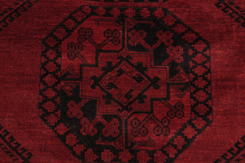 handmade Geometric Antique Bokhara Rust Blue Hand Knotted RECTANGLE 100% WOOL area rug 5x7
