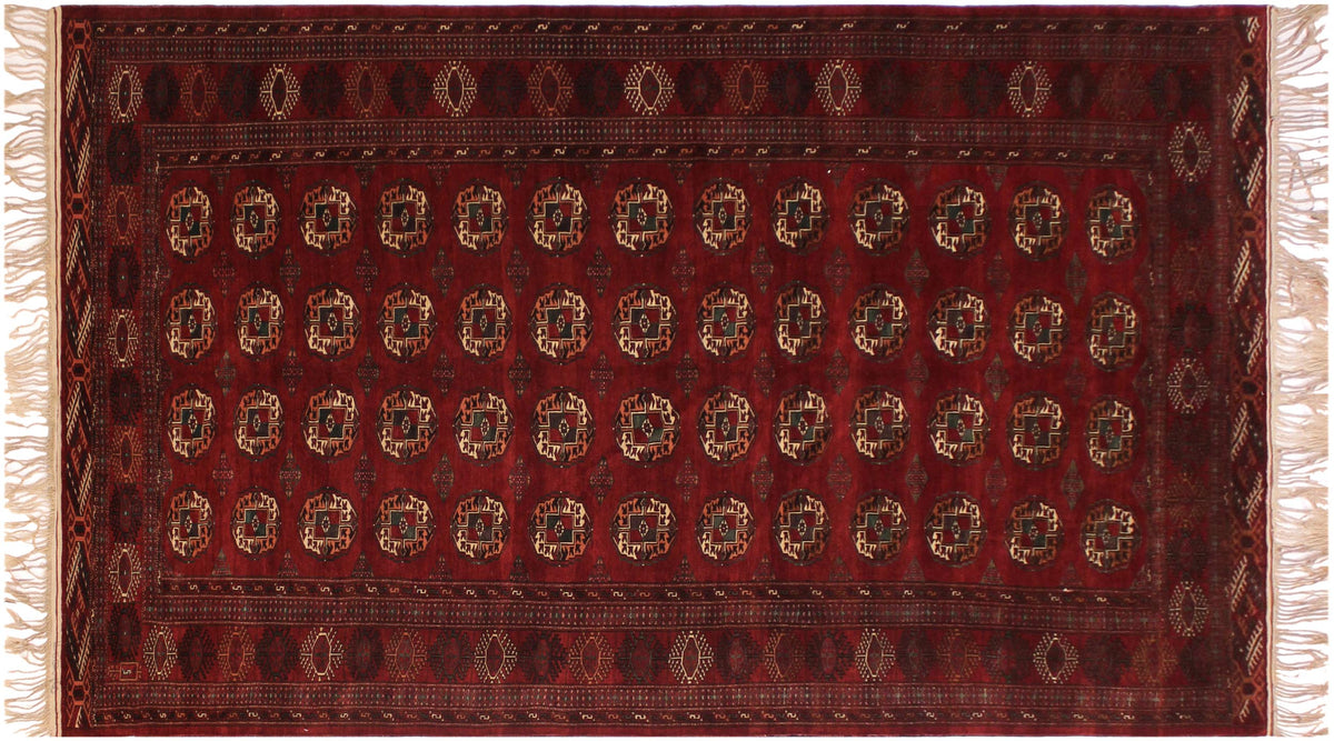 handmade Geometric Antique Red Ivory Hand Knotted RECTANGLE 100% WOOL area rug 7x10