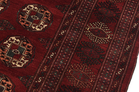handmade Geometric Antique Red Ivory Hand Knotted RECTANGLE 100% WOOL area rug 7x10
