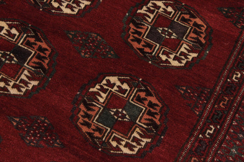 handmade Geometric Antique Red Ivory Hand Knotted RECTANGLE 100% WOOL area rug 7x10