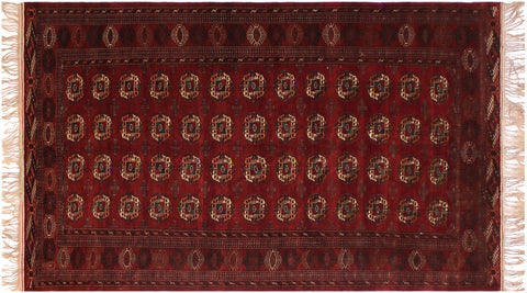 handmade Geometric Antique Red Ivory Hand Knotted RECTANGLE 100% WOOL area rug 7x10