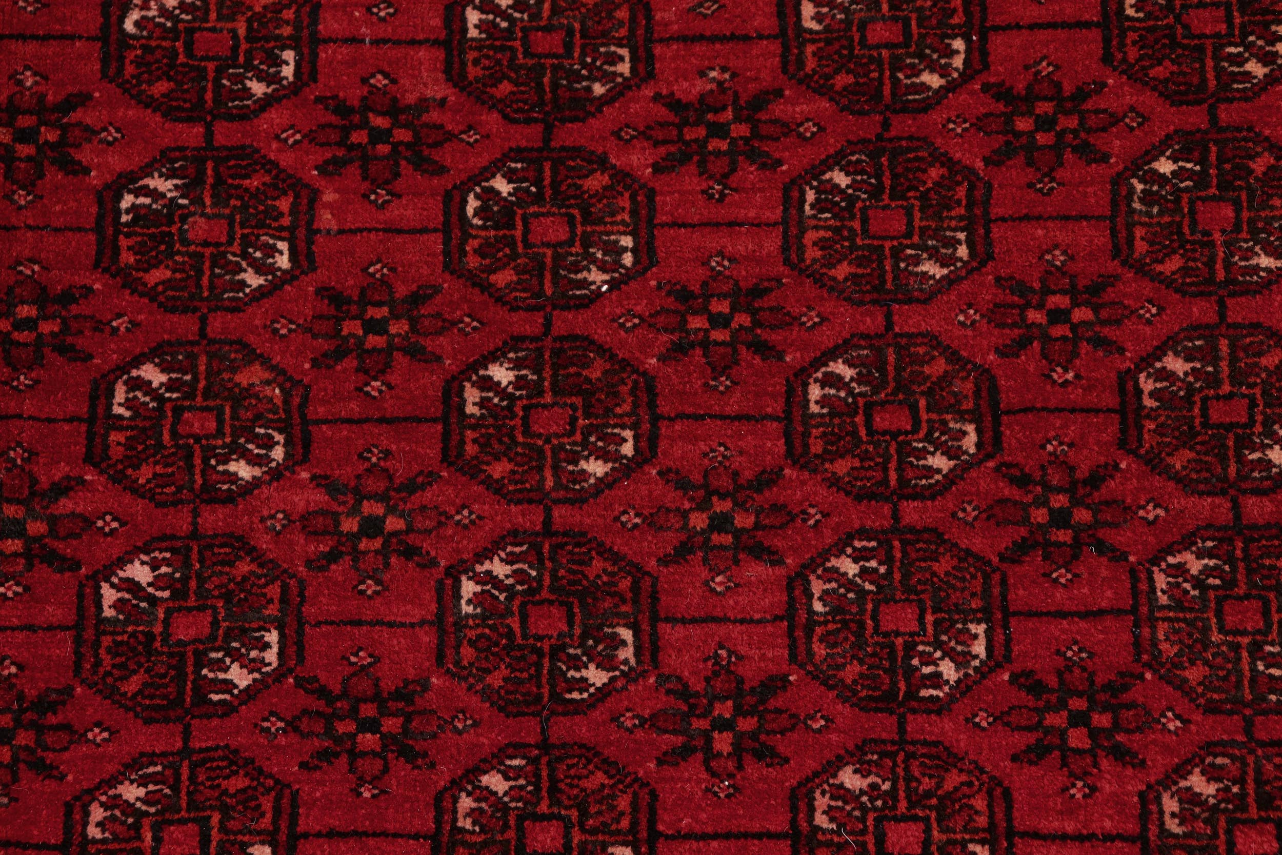 handmade Geometric Antique Red Black Hand Knotted RECTANGLE 100% WOOL area rug 7x10